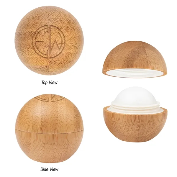 Vanilla scented lip moisturizer in a bamboo ball.... from ASI 61125 Hit Promotional Products / Hit®