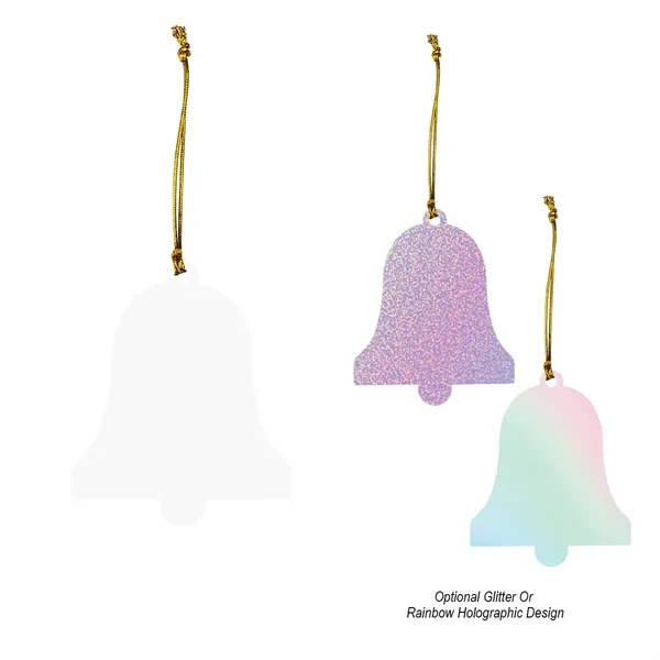 Bell shaped acrylic Christmas ornament with string for hanging.... from ASI 61125 Hit Promotional Products / Hit®
