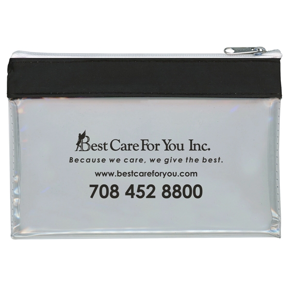 Crystal Clear vinyl tote bag with 1" silky nylon band and... from ASI 83770 Royal Industries / Waldor