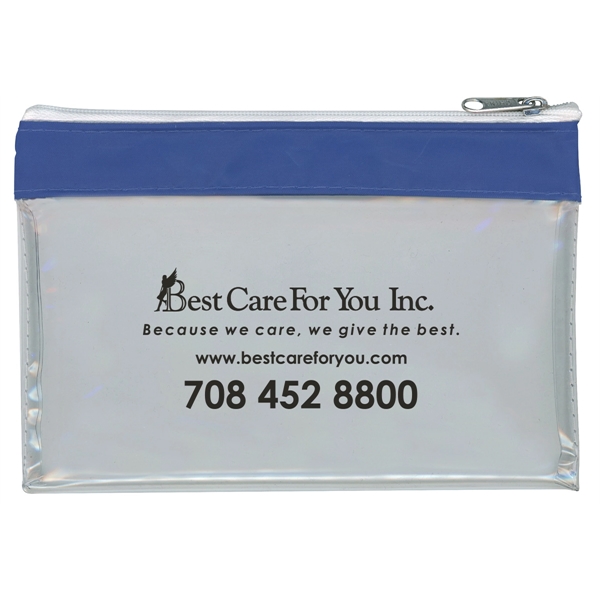 Crystal Clear vinyl tote bag with 1" silky nylon band and... from ASI 83770 Royal Industries / Waldor