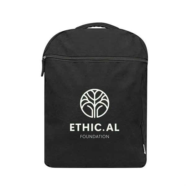 Recycled cotton backpack with laptop pocket, zippered main compartment and adjustable... from ASI 61125 Hit Promotional Products / Hit®