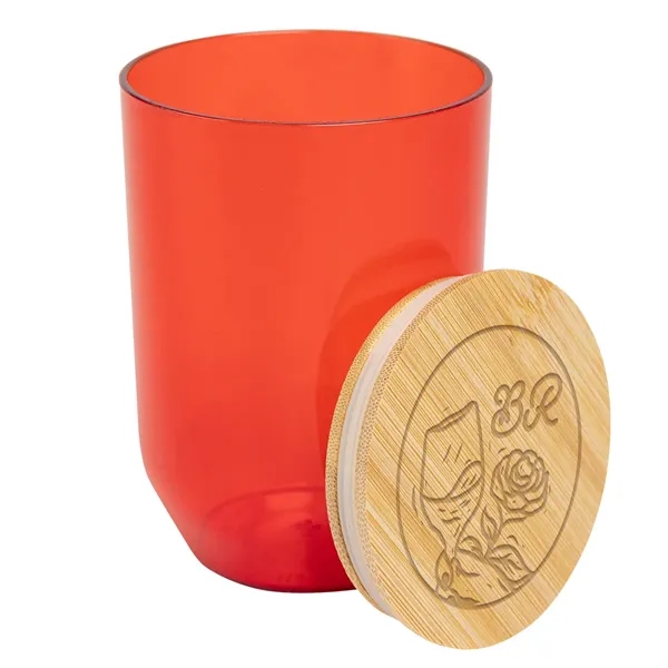 12 oz. rPET wine tumbler with bamboo lid.... from ASI 61125 Hit Promotional Products / Hit®
