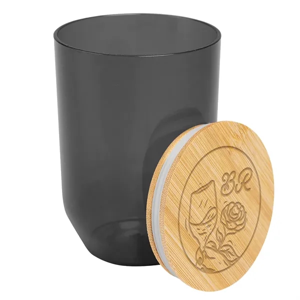 12 oz. rPET wine tumbler with bamboo lid.... from ASI 61125 Hit Promotional Products / Hit®