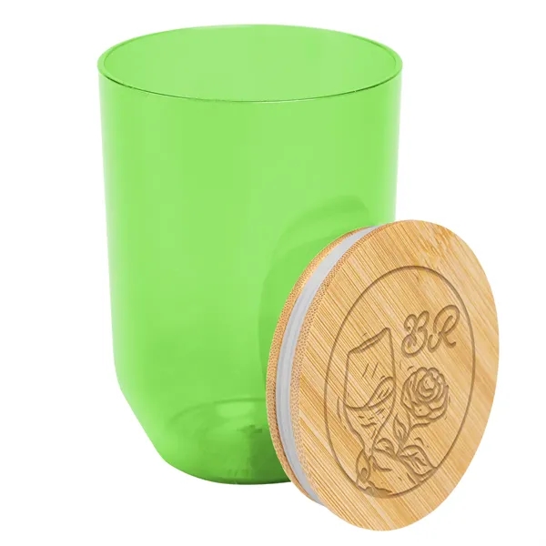 12 oz. rPET wine tumbler with bamboo lid.... from ASI 61125 Hit Promotional Products / Hit®