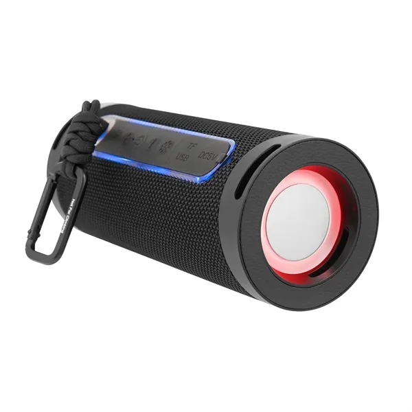 Barrel shaped wireless speaker with LED flashlight.... from ASI 61125 Hit Promotional Products / Hit®