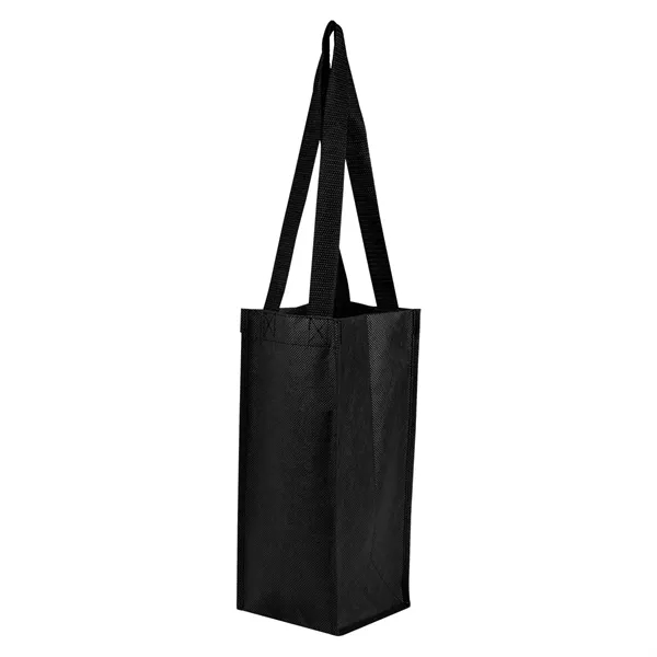 Non-woven laminated wine bottle bag with 23" web carry handles.... from ASI 61125 Hit Promotional Products / Hit®
