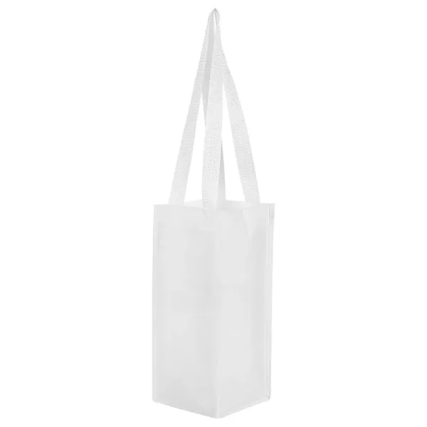 Non-woven laminated wine bottle bag with 23" web carry handles.... from ASI 61125 Hit Promotional Products / Hit®