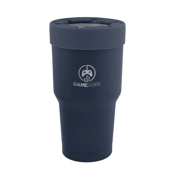 30 oz. stainless steel tumbler with double wall construction and snap-on... from ASI 61125 Hit Promotional Products / Hit®