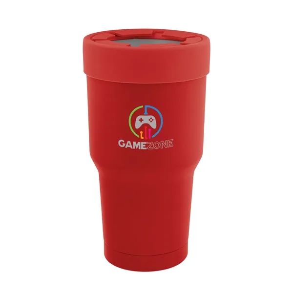 30 oz. stainless steel tumbler with double wall construction and snap-on... from ASI 61125 Hit Promotional Products / Hit®