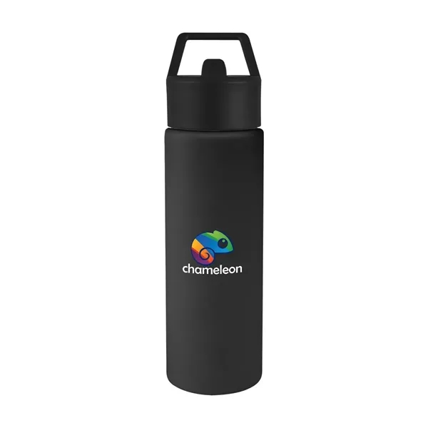 24 oz. recycled stainless steel bottle with lid and silicone straw.... from ASI 61125 Hit Promotional Products / Hit®