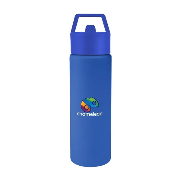 24 oz. recycled stainless steel bottle with lid and silicone straw.... from ASI 61125 Hit Promotional Products / Hit®