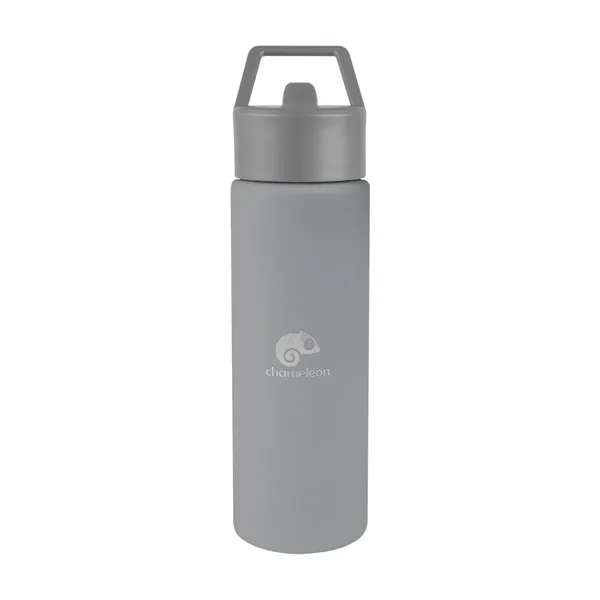 24 oz. recycled stainless steel bottle with lid and silicone straw.... from ASI 61125 Hit Promotional Products / Hit®