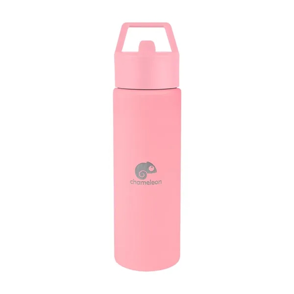 24 oz. recycled stainless steel bottle with lid and silicone straw.... from ASI 61125 Hit Promotional Products / Hit®