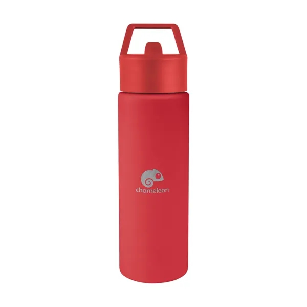 24 oz. recycled stainless steel bottle with lid and silicone straw.... from ASI 61125 Hit Promotional Products / Hit®