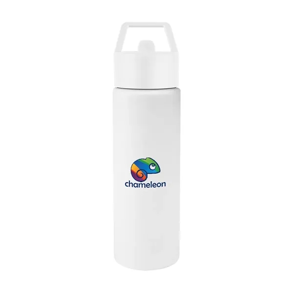 24 oz. recycled stainless steel bottle with lid and silicone straw.... from ASI 61125 Hit Promotional Products / Hit®