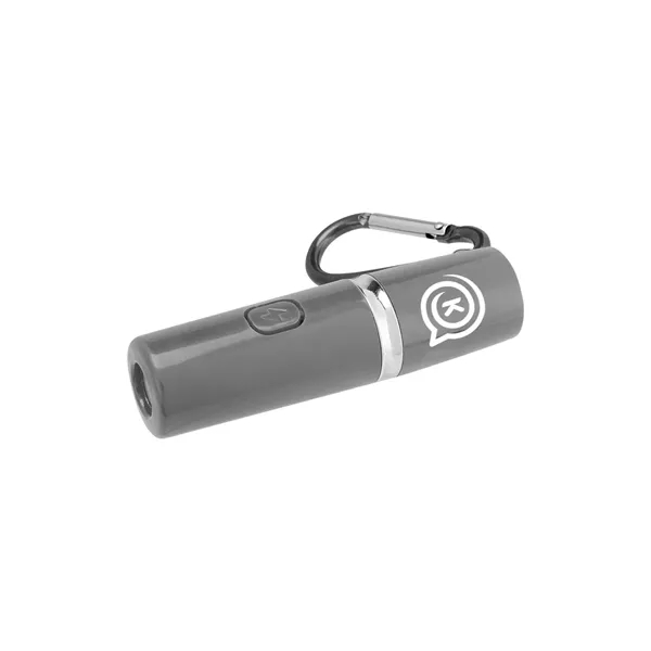 Rechargeable alarm and LED flashlight with carabiner.... from ASI 61125 Hit Promotional Products / Hit®