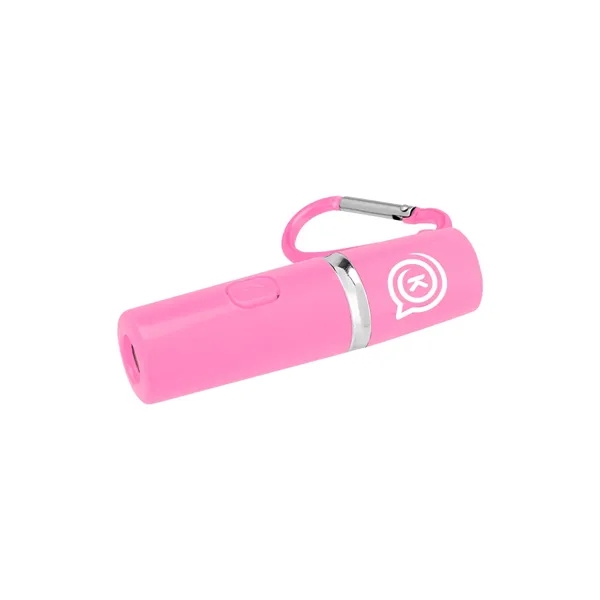 Rechargeable alarm and LED flashlight with carabiner.... from ASI 61125 Hit Promotional Products / Hit®