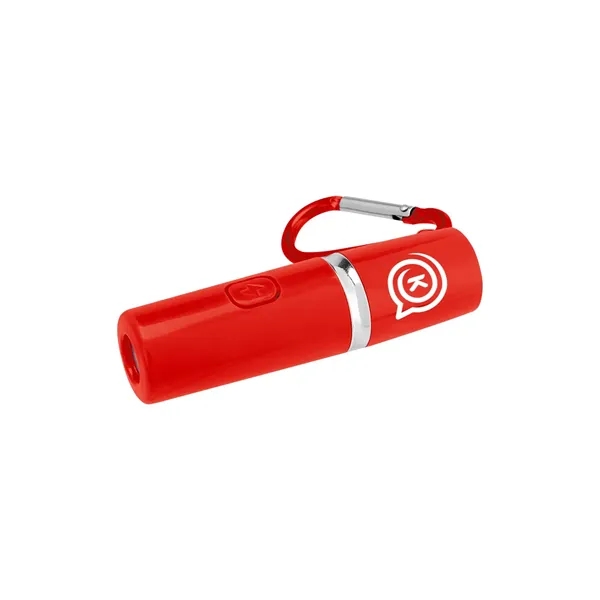 Rechargeable alarm and LED flashlight with carabiner.... from ASI 61125 Hit Promotional Products / Hit®