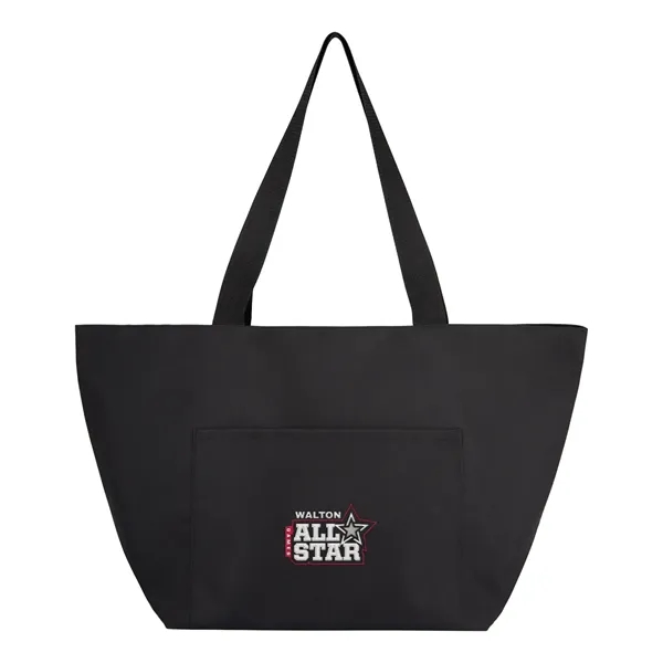 rPET tote bag with large open main compartment, front slip pocket,... from ASI 61125 Hit Promotional Products / Hit®