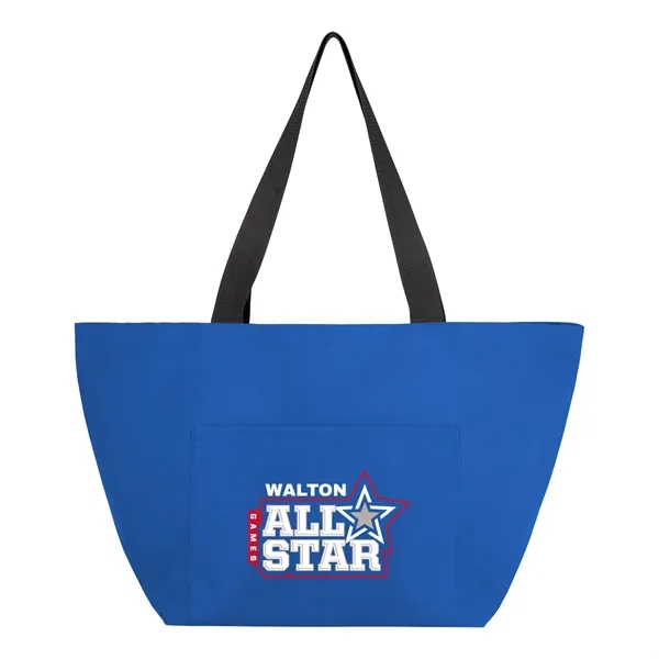 rPET tote bag with large open main compartment, front slip pocket,... from ASI 61125 Hit Promotional Products / Hit®