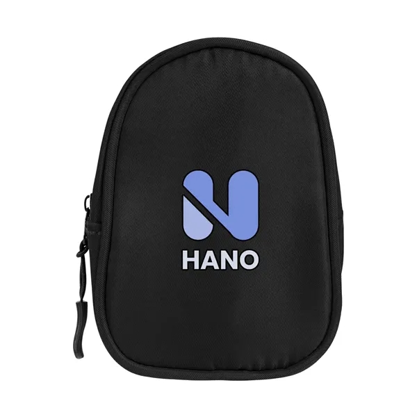 Travel pouch with zippered main compartment and carabiner attachment.... from ASI 61125 Hit Promotional Products / Hit®