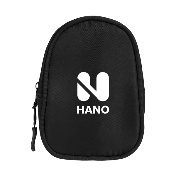Travel pouch with zippered main compartment and carabiner attachment.... from ASI 61125 Hit Promotional Products / Hit®