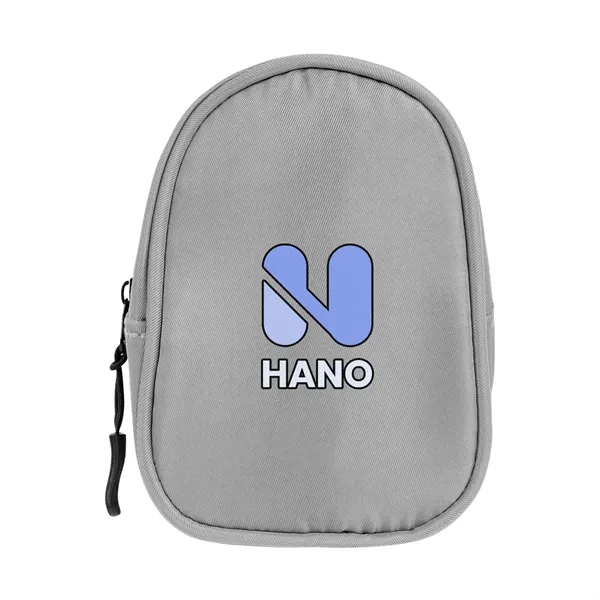 Travel pouch with zippered main compartment and carabiner attachment.... from ASI 61125 Hit Promotional Products / Hit®