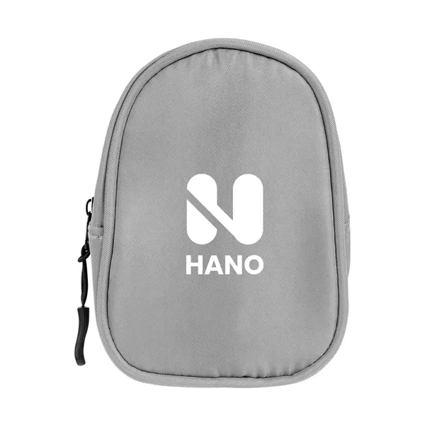 Travel pouch with zippered main compartment and carabiner attachment.... from ASI 61125 Hit Promotional Products / Hit®