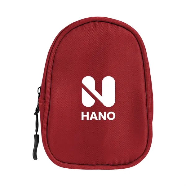 Travel pouch with zippered main compartment and carabiner attachment.... from ASI 61125 Hit Promotional Products / Hit®