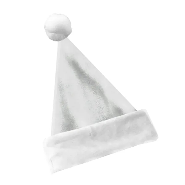 Velvet velour holiday hat with puff ball topper and sublimination process... from ASI 61125 Hit Promotional Products / Hit®