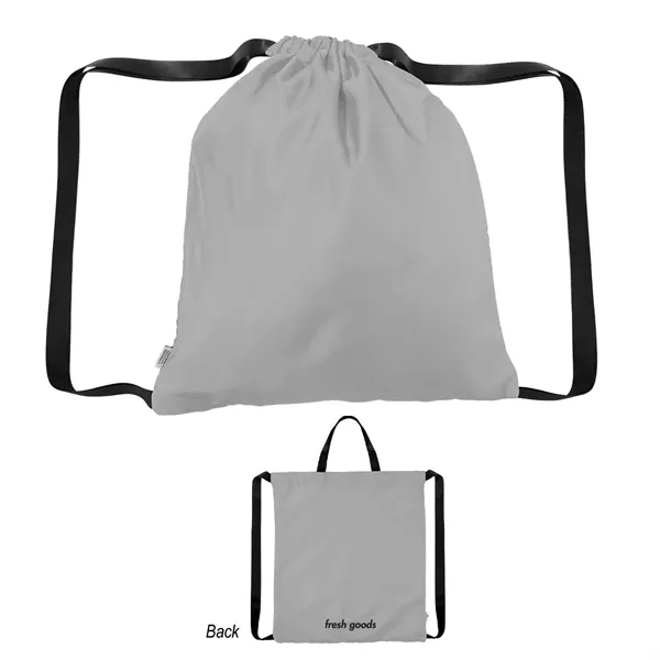 16" x 15" rPET drawstring tote bag with a Fresh Goods... from ASI 61125 Hit Promotional Products / Hit®