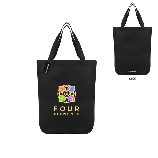 18" x 15.5" cotton tote bag with Fresh Goods hang tag.... from ASI 61125 Hit Promotional Products / Hit®