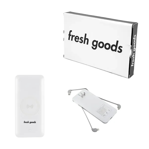 5-in-1 plastic wireless power bank.... from ASI 61125 Hit Promotional Products / Hit®