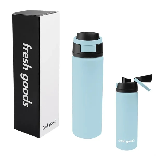 Fresh Goods 24 Oz. Pop Sip Recycled Stainless Steel Bottle... from ASI 61125 Hit Promotional Products / Hit®