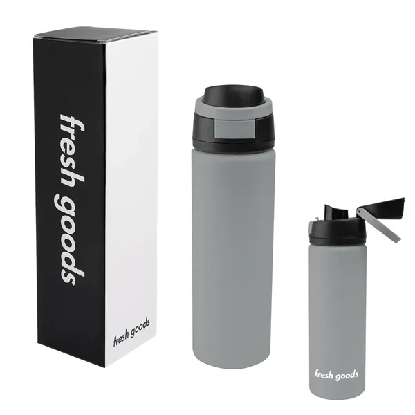 Fresh Goods 24 Oz. Pop Sip Recycled Stainless Steel Bottle... from ASI 61125 Hit Promotional Products / Hit®