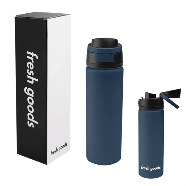 Fresh Goods 24 Oz. Pop Sip Recycled Stainless Steel Bottle... from ASI 61125 Hit Promotional Products / Hit®