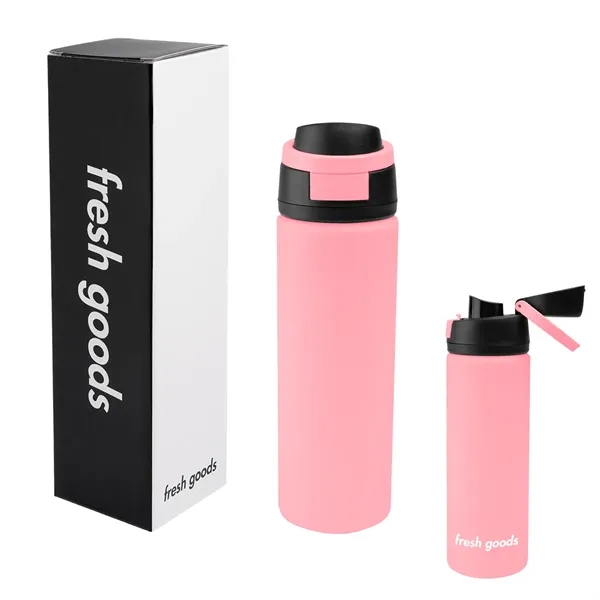 Fresh Goods 24 Oz. Pop Sip Recycled Stainless Steel Bottle... from ASI 61125 Hit Promotional Products / Hit®