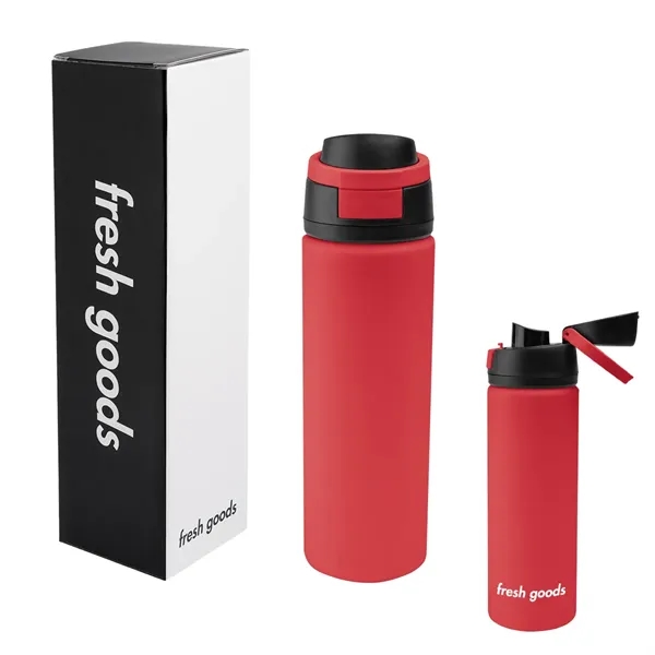 Fresh Goods 24 Oz. Pop Sip Recycled Stainless Steel Bottle... from ASI 61125 Hit Promotional Products / Hit®
