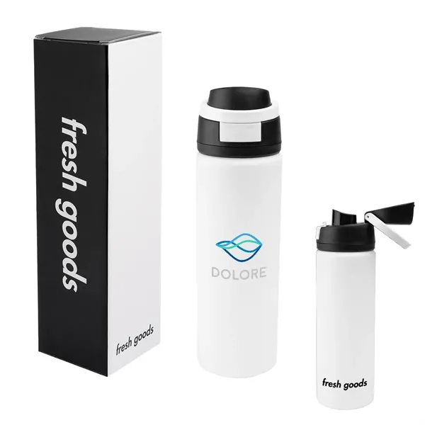 Fresh Goods 24 Oz. Pop Sip Recycled Stainless Steel Bottle... from ASI 61125 Hit Promotional Products / Hit®
