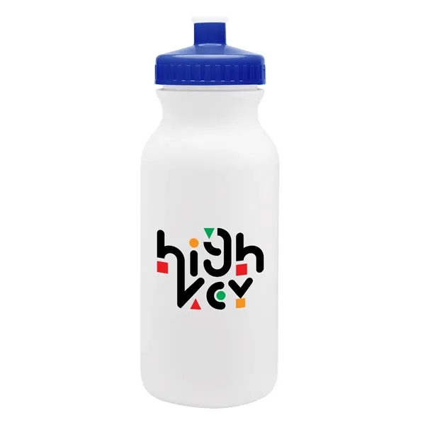 20 oz. bike bottle with screw-on, spill-resistant push pull lid.... from ASI 61125 Hit Promotional Products / Hit®