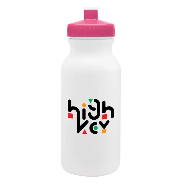 20 oz. bike bottle with screw-on, spill-resistant push pull lid.... from ASI 61125 Hit Promotional Products / Hit®
