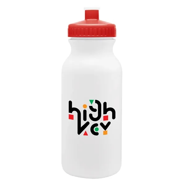 20 oz. bike bottle with screw-on, spill-resistant push pull lid.... from ASI 61125 Hit Promotional Products / Hit®