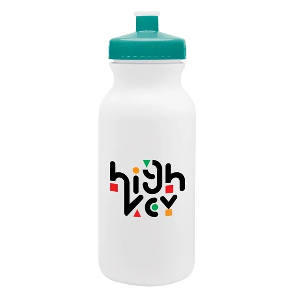20 oz. bike bottle with screw-on, spill-resistant push pull lid.... from ASI 61125 Hit Promotional Products / Hit®