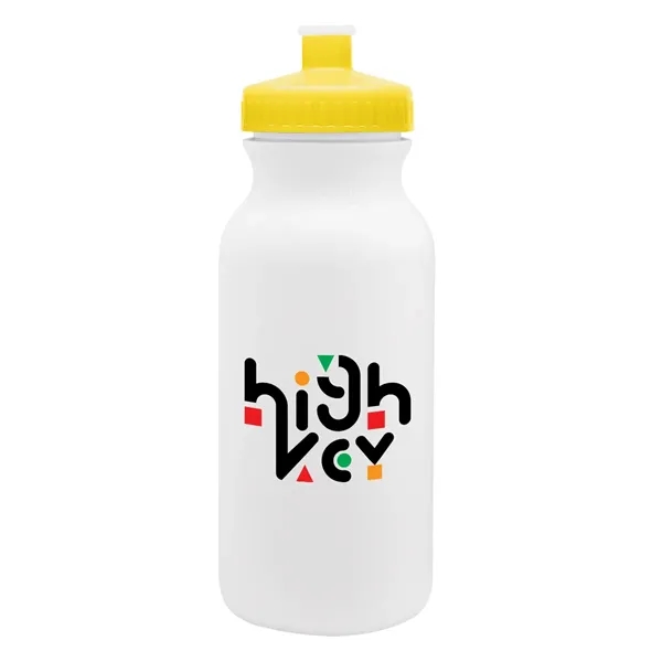 20 oz. bike bottle with screw-on, spill-resistant push pull lid.... from ASI 61125 Hit Promotional Products / Hit®
