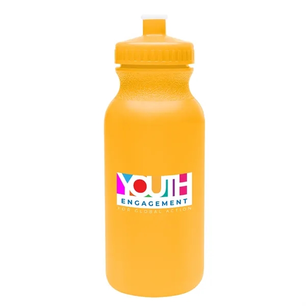 20 oz. bike bottle with screw-on, spill-resistant push pull lid.... from ASI 61125 Hit Promotional Products / Hit®