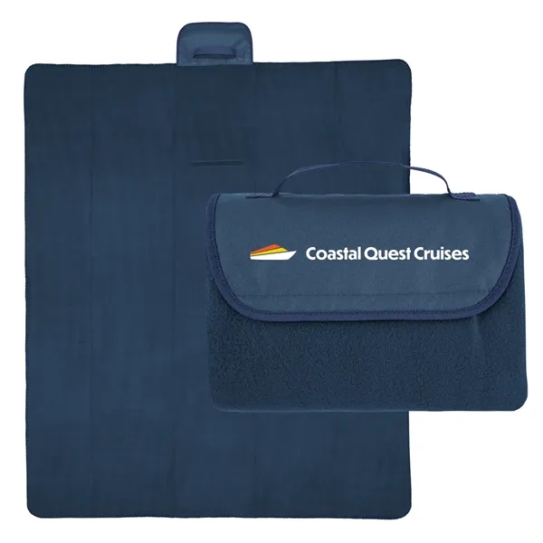 60" x 70" rPET fleece blanket with roll-up design.... from ASI 61125 Hit Promotional Products / Hit®