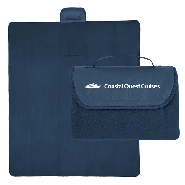 60" x 70" rPET fleece blanket with roll-up design.... from ASI 61125 Hit Promotional Products / Hit®