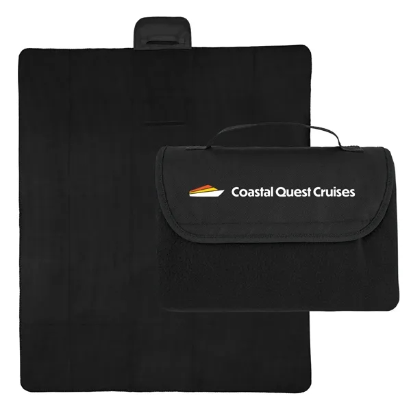 60" x 70" rPET fleece blanket with roll-up design.... from ASI 61125 Hit Promotional Products / Hit®