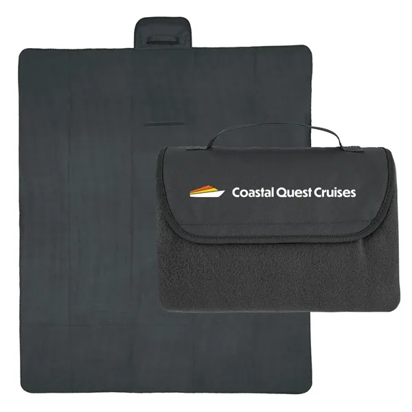 60" x 70" rPET fleece blanket with roll-up design.... from ASI 61125 Hit Promotional Products / Hit®