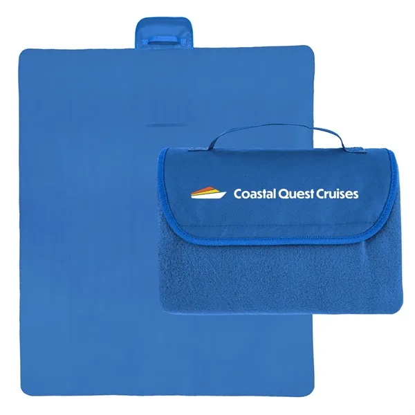 60" x 70" rPET fleece blanket with roll-up design.... from ASI 61125 Hit Promotional Products / Hit®